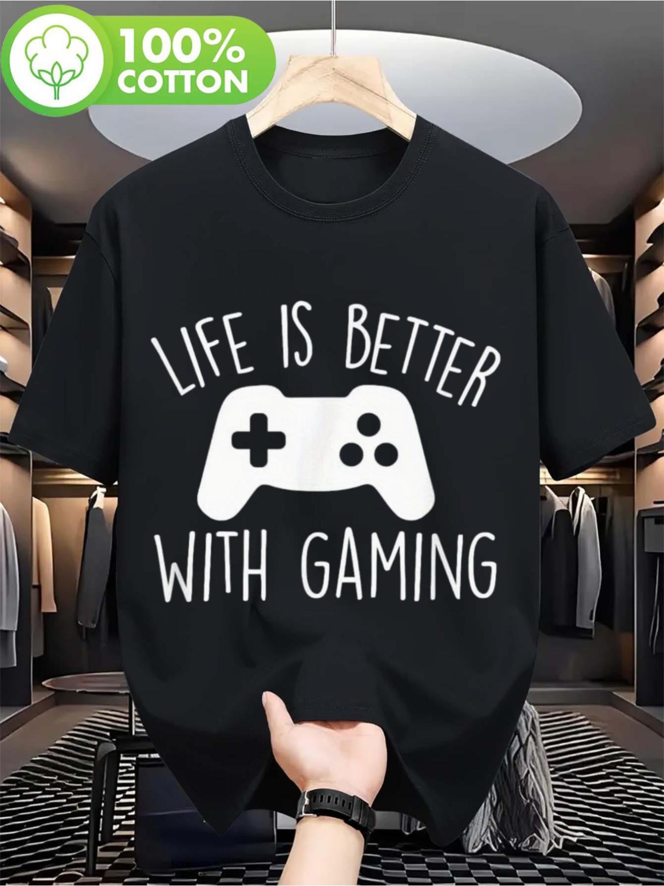 남성용 빈티지 게이밍 티셔츠 - LIFE IS BETT - Retro Gaming Life 리뷰 및 가격