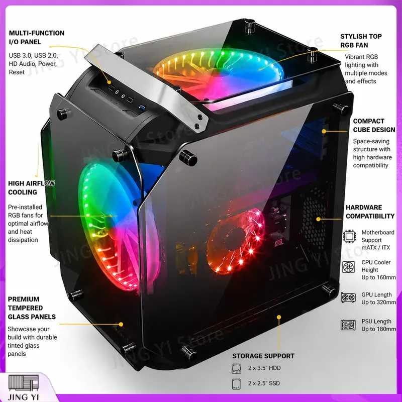ATX mATX 게이밍 PC 케이스 컴퓨터 타워 데스크 - Retro Gaming Pc Case 리뷰 및 가격