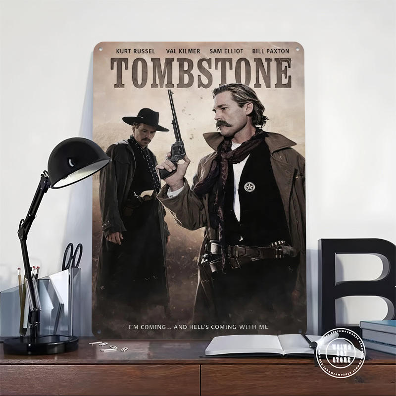 Tombstone 영화 포스터 맞춤형 빈티지 금속 간판 - Retro Gaming Bar 리뷰 및 가격