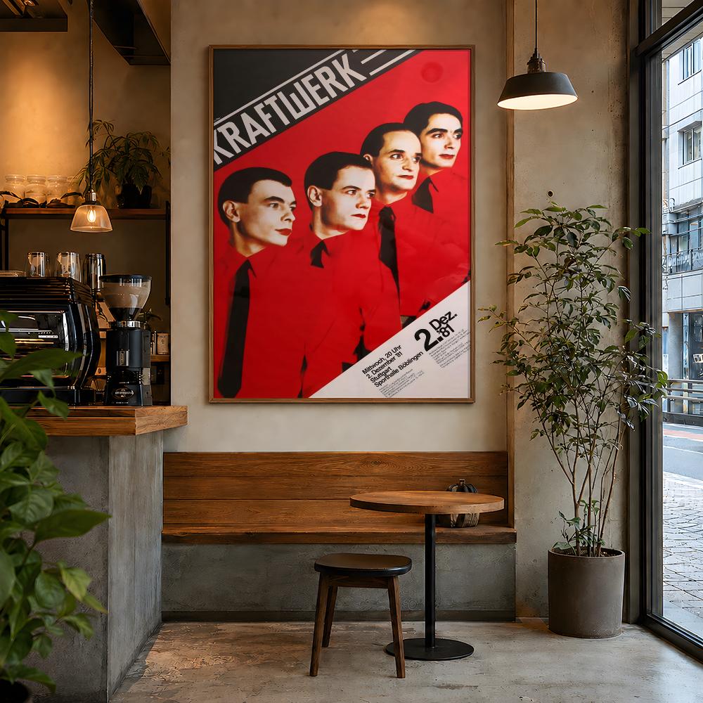 음악 Kraftwerk 레트로 포스터 PP 자체 접착식 - Retro Gaming Life 리뷰 및 가격