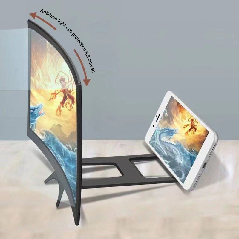 【12인치 대형 스크린 3D HD 증폭기 곡선형 스크린 - Retro Gaming And Projector 리뷰 및 가격