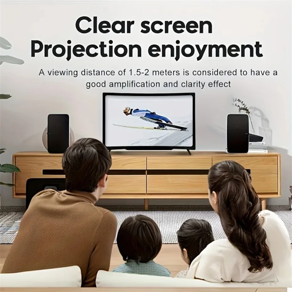 3D HD 곡면 스크린 휴대폰 확대경 비디오 증폭기 범 - Retro Gaming And Projector 리뷰 및 가격