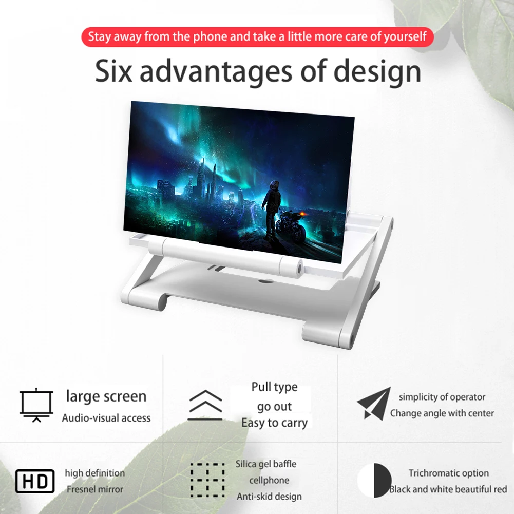 3D HD 휴대폰 화면 증폭기, 접이식 휴대폰 확대경, - Retro Gaming And Projector 리뷰 및 가격