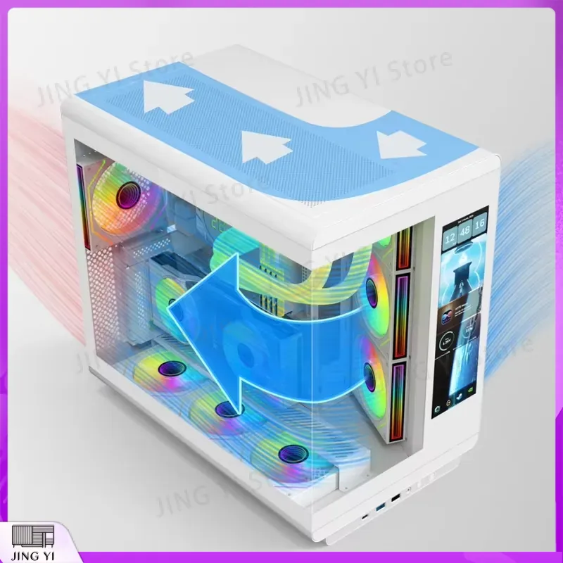 ATX 게이밍 PC 케이스 타워 (LCD 화면 포함)  - Retro Gaming Pc Case 리뷰 및 가격
